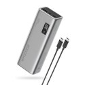 Powerbank 20000mAh USB-A USB-C 150W - szary CUKTECH