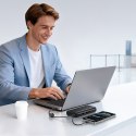 Powerbank 25000mAh 145W z wyświetlaczem wbudowanymi kablami USB-C - czarny BASEUS