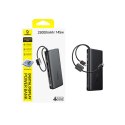Powerbank 25000mAh 145W z wyświetlaczem wbudowanymi kablami USB-C - czarny BASEUS
