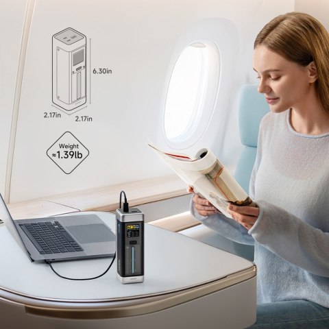 Powerbank 25000mAh USB-C USB-A 210W - czarny CUKTECH