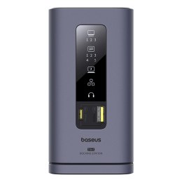 Stacja dokująca HUB 11w1 USB-C USB-A HDMI RJ45 Minijack 3.5mm - szara BASEUS