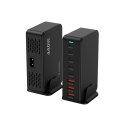 Stacja ładująca biurkowa 3x USB-A 5x USB-C GaN QC3 440W - czarna WOZINSKY