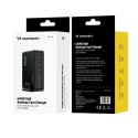 Stacja ładująca biurkowa 3x USB-A 5x USB-C GaN QC3 440W - czarna WOZINSKY