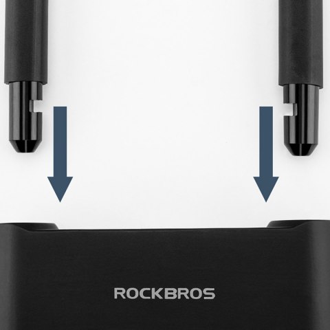 Zapięcie rowerowe SMART z czytnikiem linii papilarnych i Bluetooth - czarne ROCKBROS