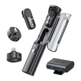 Zestaw mikrofonów bezprzewodowych 4w1 2.4GHz USB-C MAGIC-02 - czarny BOYA