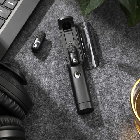 Zestaw mikrofonów bezprzewodowych 4w1 2.4GHz USB-C MAGIC-02 - czarny BOYA
