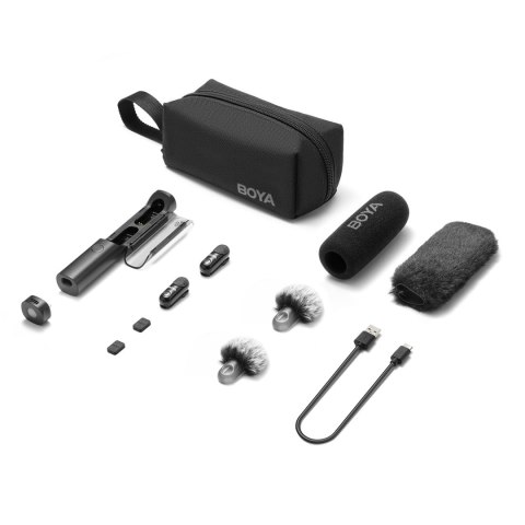 Zestaw mikrofonów bezprzewodowych 4w1 2.4GHz USB-C MAGIC-05 - czarny BOYA