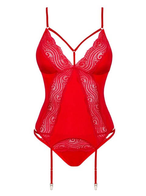 Gorset Diyosa + stringi GRATIS! Red Czerwony XS/S