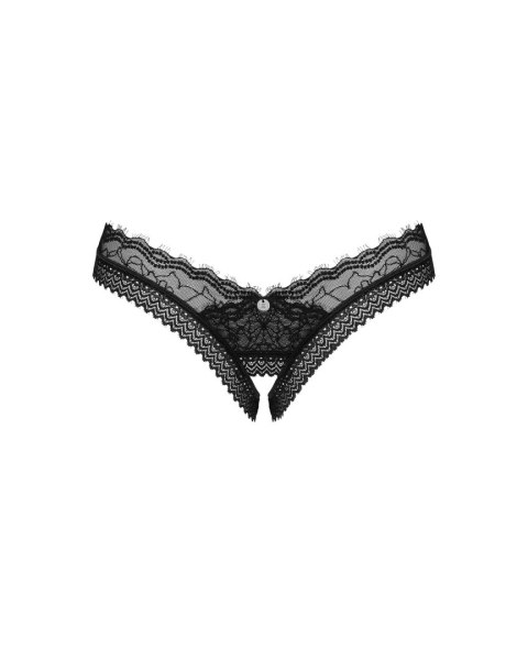 Stringi Medilla otwarte Czarny XL/XXL