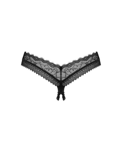 Stringi Medilla otwarte Czarny XL/XXL