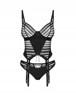 Gorset Lune Bellis + stringi Czarny M/L