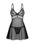 Koszula Perisia babydoll + stringi Black XL/XXL