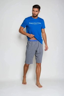 Piżama Zed 38366-55X Niebiesko-Szara Niebiesko-Szary XXL