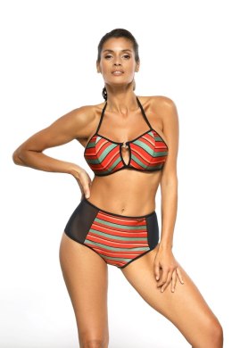 Kostium kąpielowy Syndy Nero-Red M-606 (2) Pomarańczowo-Zielony 42/XL