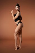Figi Tanga Peggy Brown Brązowy XL