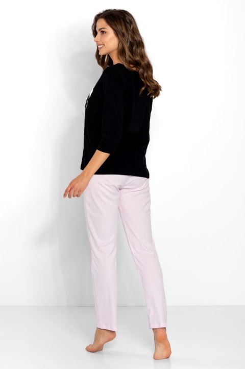 Piżama Ashley Black-Pink L