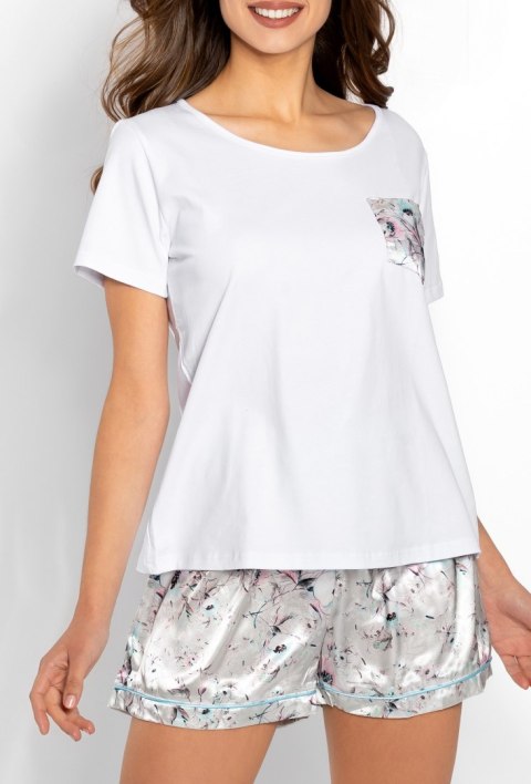 Piżama Happiness White-Grey L