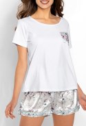 Piżama Happiness White-Grey M
