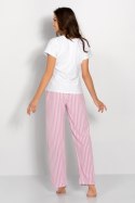 Piżama Jennifer White-Pink L
