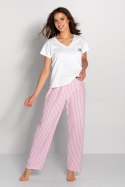 Piżama Jennifer White-Pink XL