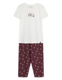 Piżama Evika 44465 Ecru M