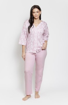 Piżama Lucinda Maxi 3574 Pudrowy Róż Pudrowy Róż XXL