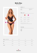 Komplet Bella Rou top + figi Czarny XL/XXL