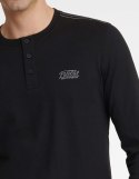 Piżama Usher 40946-99X Czarna Czarny XXL
