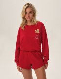 Piżama Fawn 41900-33X Czerwona Czerwony XL