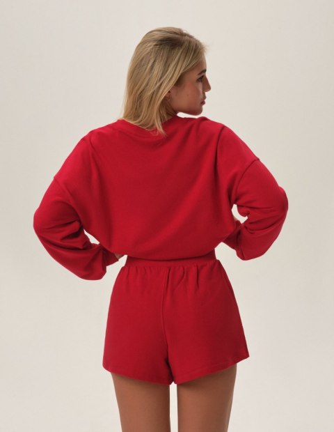 Piżama Fawn 41900-33X Czerwona Czerwony XL