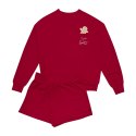 Piżama Fawn 41900-33X Czerwona Czerwony XXL