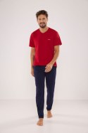 Piżama Kevin 624 Bordowo-Granatowy M