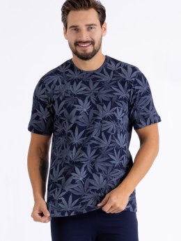 Piżama Max 1463 Granatowa Granatowy XXL
