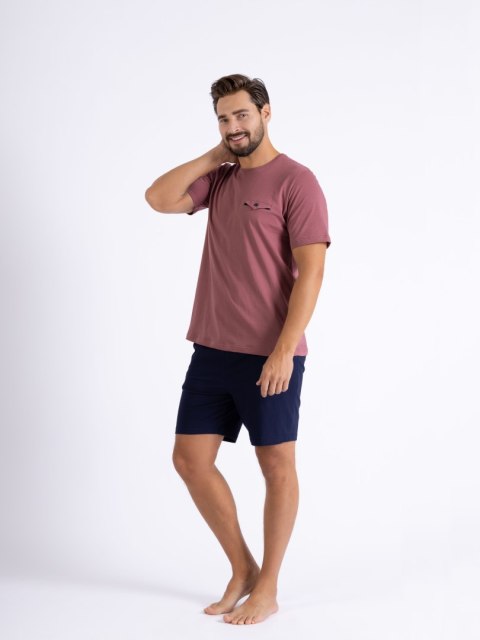 Piżama Zibi 1460 Burgundowy XXL