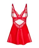 Koszula Aliosa Chemise + stringi Czerwony XXL/XXXL