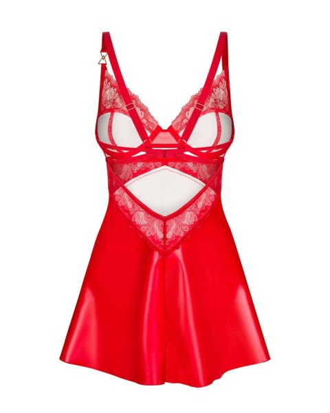 Koszula Aliosa Chemise + stringi Czerwony XXL/XXXL