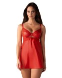 Koszula Aliosa Chemise + stringi Czerwony S/M