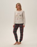 Piżama Florencia 41902-80X Beżowa Beżowy XXL