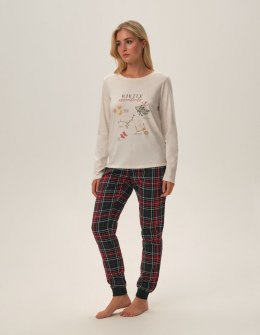 Piżama Florencia 41902-80X Beżowa Beżowy XXL