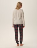 Piżama Florencia 41902-80X Beżowa Beżowy XXL