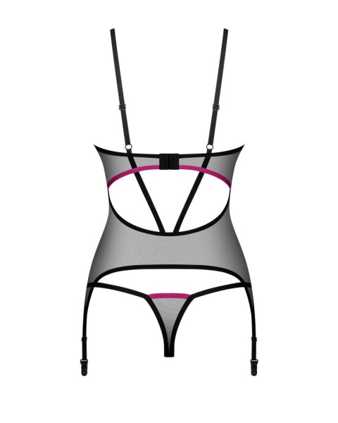 Gorset Novenes + stringi Czarny XS/S