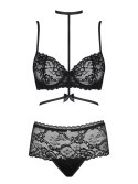 Komplet Raquelia 2-częściowy Black S/M
