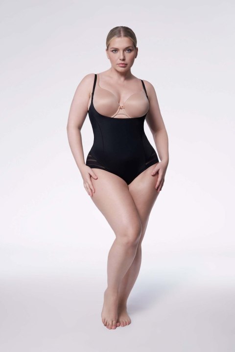 Body 119 Mesh Body Open Biust Czarne Czarny L