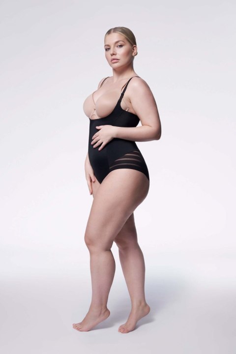 Body 119 Mesh Body Open Biust Czarne Czarny S