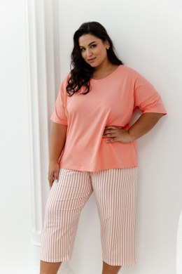 Piżama Eloise 3376 Brzoskwiniowa Brzoskwinia XXXXXL