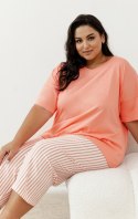 Piżama Eloise 3376 Brzoskwiniowa Brzoskwinia XXXXXL