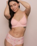 Biustonosz Simple t-shirt Bra Różowy Różowy L