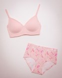 Biustonosz Simple t-shirt Bra Różowy Różowy L