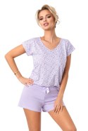 Piżama Fiorella Shorts Liliowy XXL