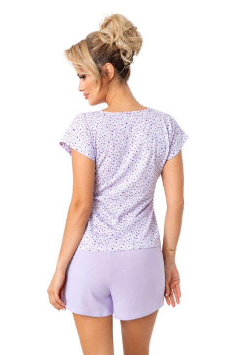 Piżama Fiorella Shorts Liliowy XXL